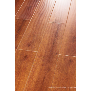 Commercial 12.3mm E0 AC3 HDF Waxed Edge Laminate Flooring